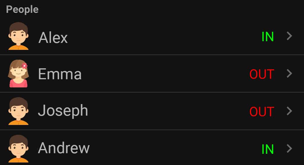 OpenHAB presence detection with Android App